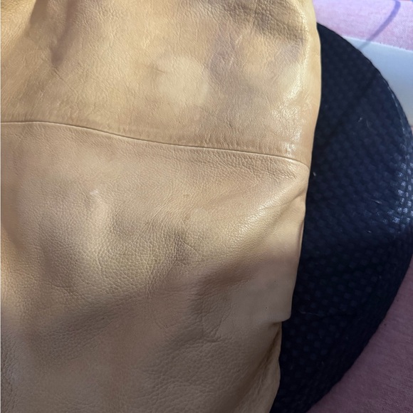 Free People/We The Free Studded Tan Leather Savoy Crossbody Bag Real Leather - Picture 6 of 13